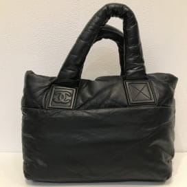 買取実績：13番台 ブラック ラムスキン コココクーン ハンドバッグ