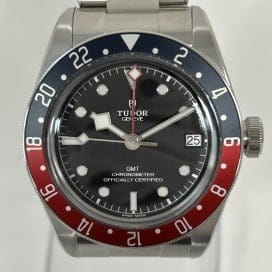 買取実績：黒文字盤 ブラックベイ GMT 79830RB