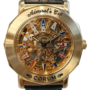 コルム スケルトン アドミラルズカップ 裏スケモデル 腕時計 買取相場例です