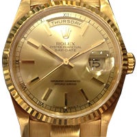 ロレックス 18238 750YG デイデイト 自動巻き 腕時計 買取相場例です