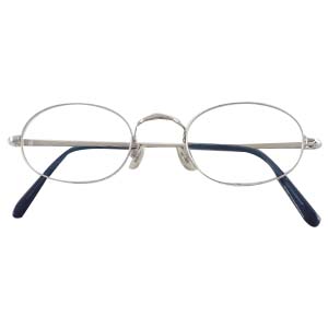 白山眼鏡 ニュー溝安全 オーバル メガネフレーム 買取相場例です