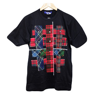 ジュンヤワタナベマン WN-T002 チェック柄 スタッズ Tシャツ 買取相場例です