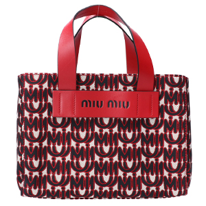 ミュウミュウ エブリウェア 日本限定 ジャガードロゴ ハンドバッグ 買取相場例です