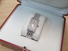 カルティエのWB7018L1タンクアメリカン ダイヤ付き腕時計を買取致しました☆エコスタイル銀座本店です☆状態は美品になります。