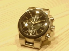 オリス(oris)のクロノグラフの時計を買取りました。エコスタイル渋谷店です。状態は通常使用感のお品物です。