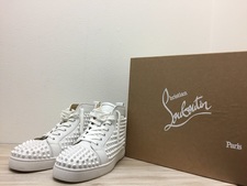 クリスチャンルブタン LOUIS FLAT CALF/SPIKES 1101083　ハイカットスニーカー 買取実績です。