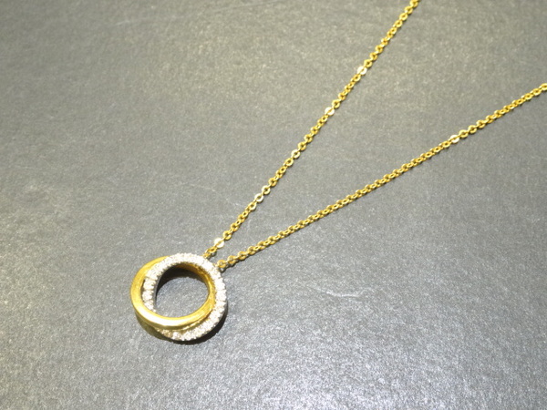 ヴァンドーム青山のk18 ダイヤモンド インフィニティデザイン ネックレスの買取実績です。