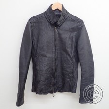 ジュンハシモト 黒 LET015-WCF01 カウレザー ジップシャツ 買取実績です。