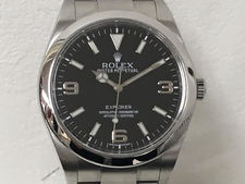ロレックス エクスプローラーⅠ Ref.214270 SS 黒文字盤 自動巻き時計 買取実績です。