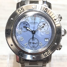 エルメス（HERMES）のCL2.310 クリッパー ダイバーズ クロノグラフ 腕時計をお買取させていただきました。銀座で時計買取はエコスタイル銀座本店へ！状態はクロノグラフの針が12時の位置に戻らないお品物です。