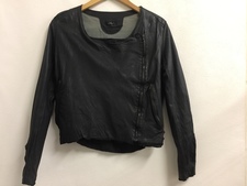 エコスタイル鴨江店にて、シシのブラックのダブルライダースジャケットを高価買取致しました。状態は通常使用感があるお品物です。