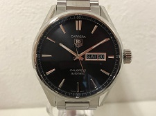 タグホイヤー タグホイヤー（TAGHeuer）カレラ キャリバー5 デイデイト　自動巻き　WAR201A.BA0723 買取実績です。