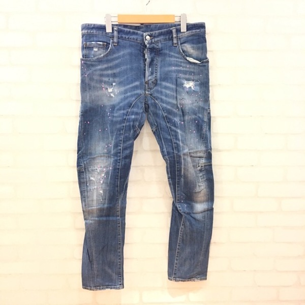 ディースクエアードのS74LA0737 15年 TIDY BIKER JEAN ペンキ加工 ストレッチデニムの買取実績です。