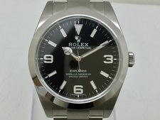 ロレックス エクスプローラーⅠ Ref.214270 ランダム品番 SS 黒文字盤 自動巻時計 買取実績です。