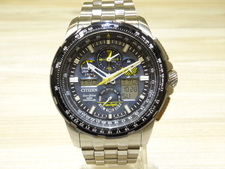 シチズンのJY8058-50L PROMASTER SKY U680 ブルーエンジェルスモデル エコドライブ電波 腕時計をブランド時計買取のエコスタイル銀座本店で買取致しました。状態は通常使用感があるお品物です。