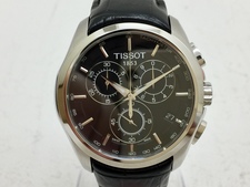エコスタイル鴨江店にて、ティソのT035617A  型押しレザーベルト  クロノグラフ  クオーツ時計を買取しました。状態は通常使用感のあるお品物です。