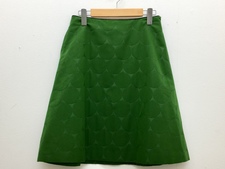 エコスタイル浜松鴨江店にて、ミナペルホネンのグリーンのringスカートを買取しました。状態は通常使用感があるお品物です。