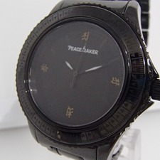 エコスタイルでピースメーカー（PEACE MAKER）の梵字デザイン クォーツ 腕時計をお買取させていただきました。状態は通常使用感のあるお品物です。