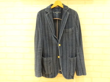 チルコロ1901のパイル地 ストライプ 2B ジャケットをブランド洋服買取のエコスタイル銀座本店で買取致しました。状態は通常使用感があるお品物です。