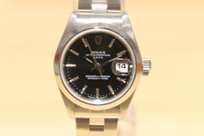 ロレックス オイスターパーペチュアルデイト Ref.15200 SS 黒文字盤 自動巻き時計 買取実績です。