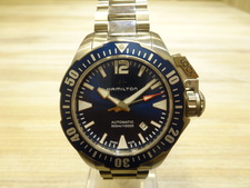 ハミルトン H77705145 カーキネイビーオープンウォーター 自動巻き ステンレススチール腕時計 買取実績です。