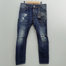 ディースクエアードの国内正規 S74LA0787 TIDY BIKER JEANタイディバイカージーン ヴィンテージ＆クラッシュ＆リペア加工デニムパンツの買取実績です。