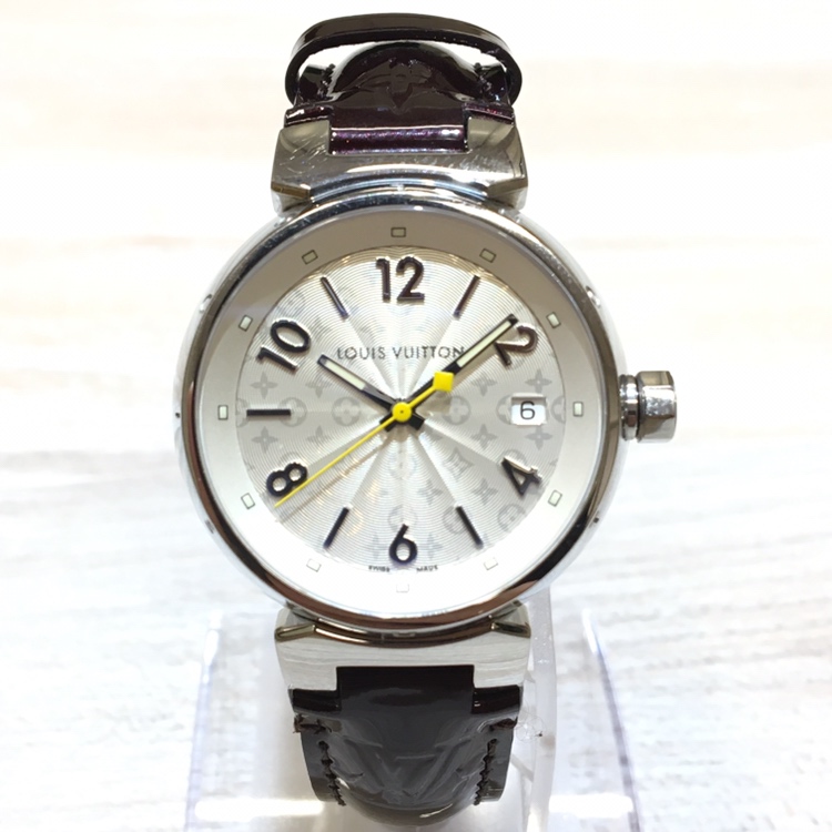 ルイヴィトンのQ1313 タンブール クオーツ 替えベルト付き 腕時計の買取実績です。