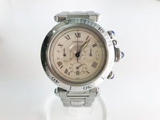 カルティエ 1050　パシャCクロノグラフ　クォーツ時計 買取実績です。