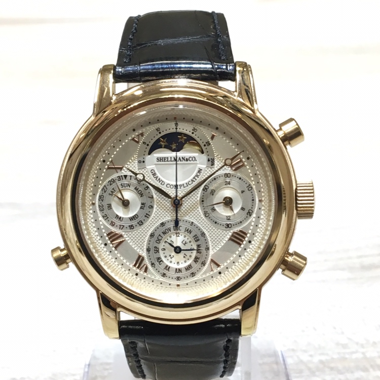 シェルマンのグランドコンプリケーション プレミアム クオーツ腕時計の買取実績です。