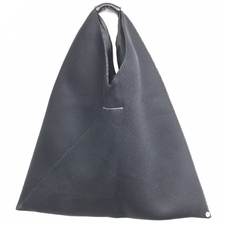 エコスタイル銀座本店でエムエム6メゾンマルジェラの黒のトライアングルトートバッグを買取りました。状態は通常使用感があるお品物です