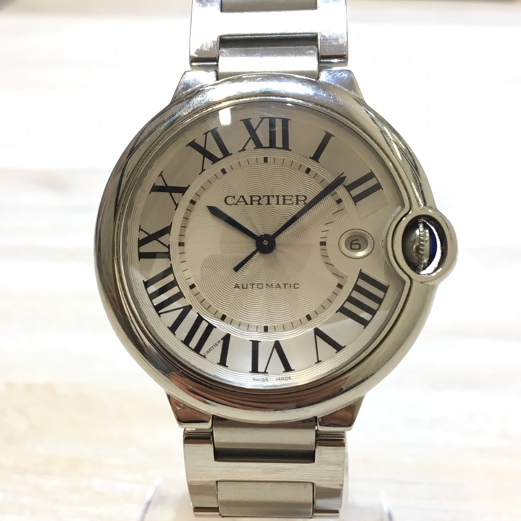 カルティエのカルティエ 白文字盤 バロンブルーLM 42mm 自動巻き 腕時計の買取実績です。