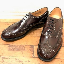 チャーチチャーチチャのブラウン BURWOOD MET フルブローグ シューズの買取実績です。