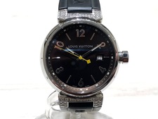 ルイヴィトン タンブール Q111G ダイヤ入り ラバーベルト クオーツ腕時計 買取実績です。