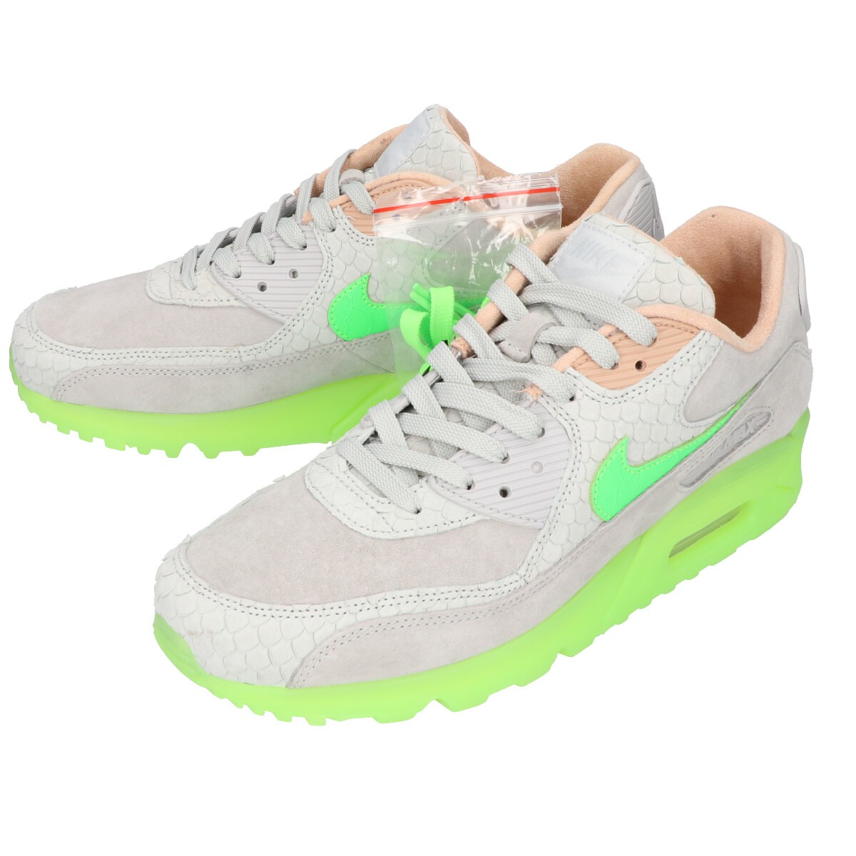 ナイキのCQ0786-001 AIR MAX 90 PREMIUM PURE PLATINUM/ELECTRIC GREEN 26cmの買取実績です。