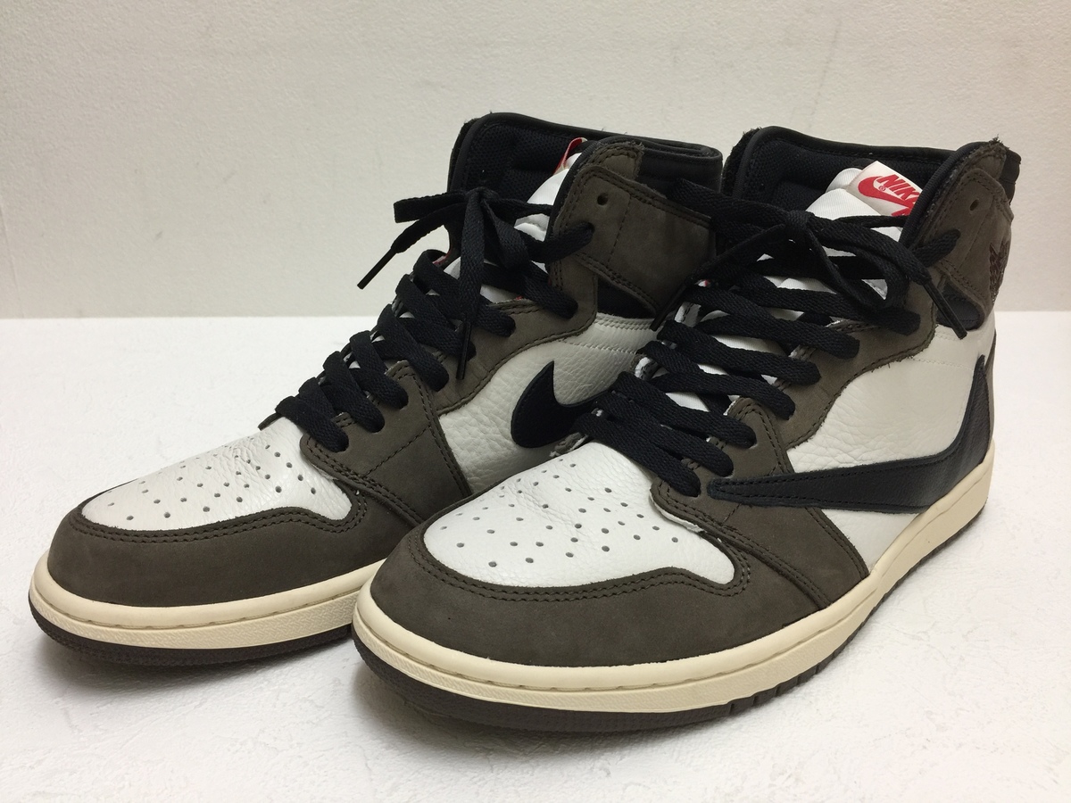 ナイキのCD4487-100 ×TRAVIS SCOTT　AIR JORDAN 1 HIGH OG TS SPの買取実績です。