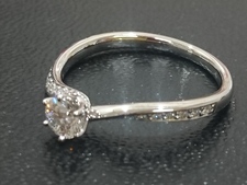 プラチナ PT900 0.25ct メレダイヤリング 買取実績です。