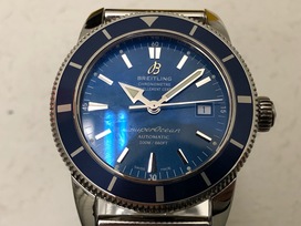 ブライトリングのスーパーオーシャンヘリテージ42 A17321 青文字盤の買取実績です。