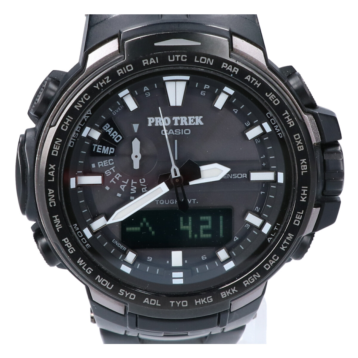カシオのPRW-6100YT-1JF プロトレック トリプルセンサー 腕時計の買取実績です。