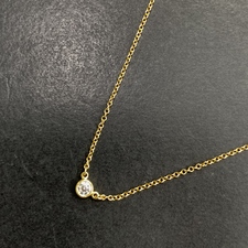ティファニーのK18YG 約0.05ctダイヤ バイザヤード ネックレスを買取させていただきました。エコスタイル銀座本店状態は通常使用感のある中古品