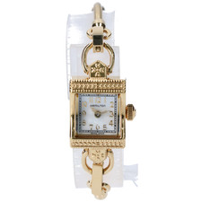 ハミルトン H312310 ゴールド スクエアフェイス シェル文字盤 ブレスレットウォッチ クォーツ腕時計 買取実績です。