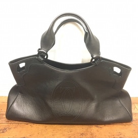 カルティエのカーフレザー×リザード マルチェロ ドゥ カルティエ ハンドバッグの買取実績です。