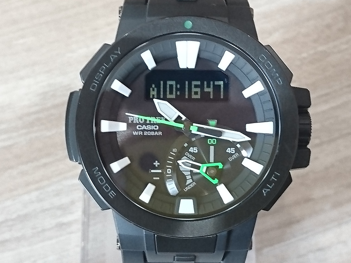 カシオのPRW-7000-1AJF プロトレック MULTI FIELD LINE タフソーラー 腕時計の買取実績です。