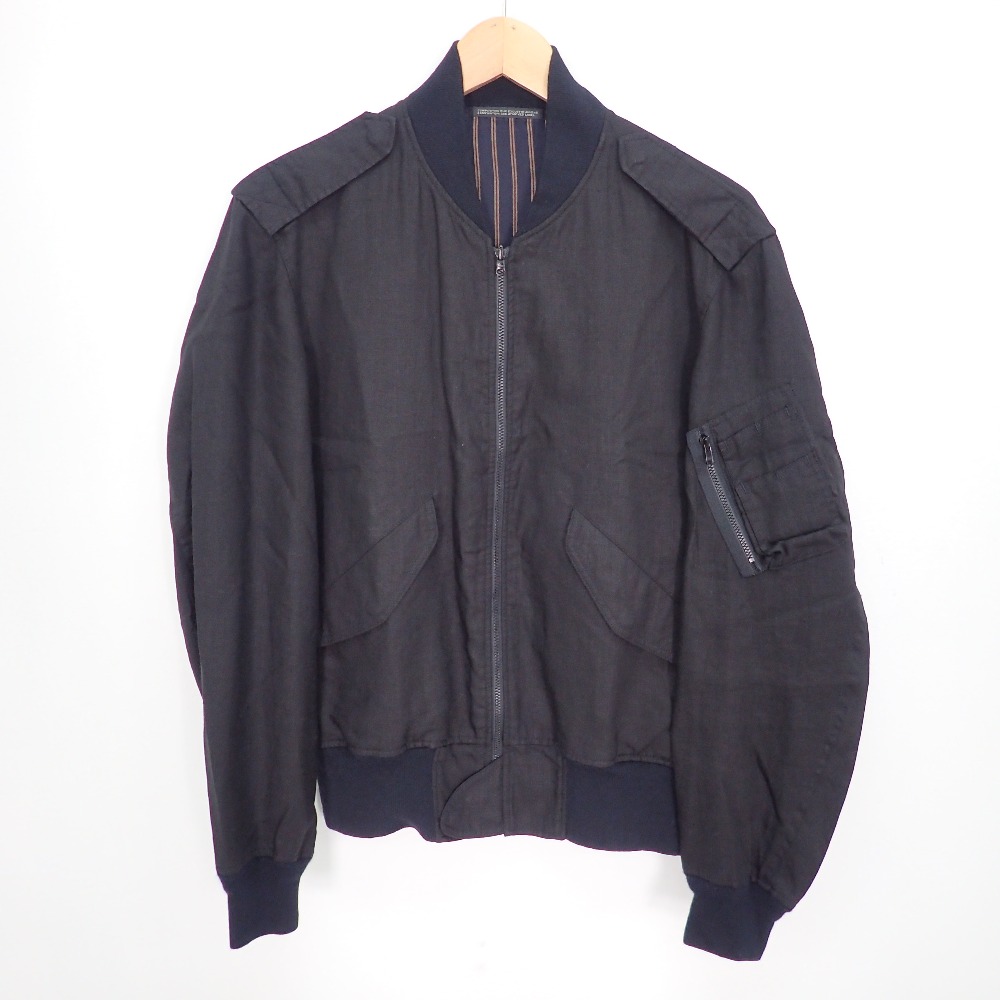 ヨウジヤマモトプールオムのHJ-Y51ｰ852 黒 リネン リバーシブルボンバージャケット/MA-1ジャケットの買取実績です。