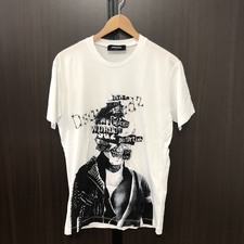 エコスタイル大阪心斎橋店にて、ディースクエアードの2016年SSモデルである、プリント半袖Tシャツ(S74GD0145 S22844 100)を高価買取いたしました。状態は通常使用感のお品物です。