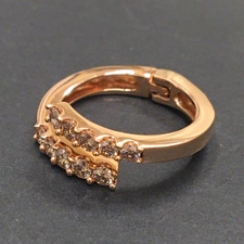 K18のブラウンダイヤモンドのリングをエコスタイル銀座本店で買取いたしました。状態は