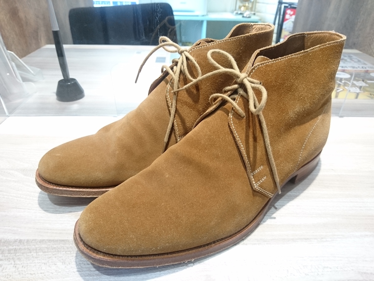 クロケット&ジョーンズのユナイテッドアローズ別注 CHUKKA スエードレザー チャッカブーツの買取実績です。