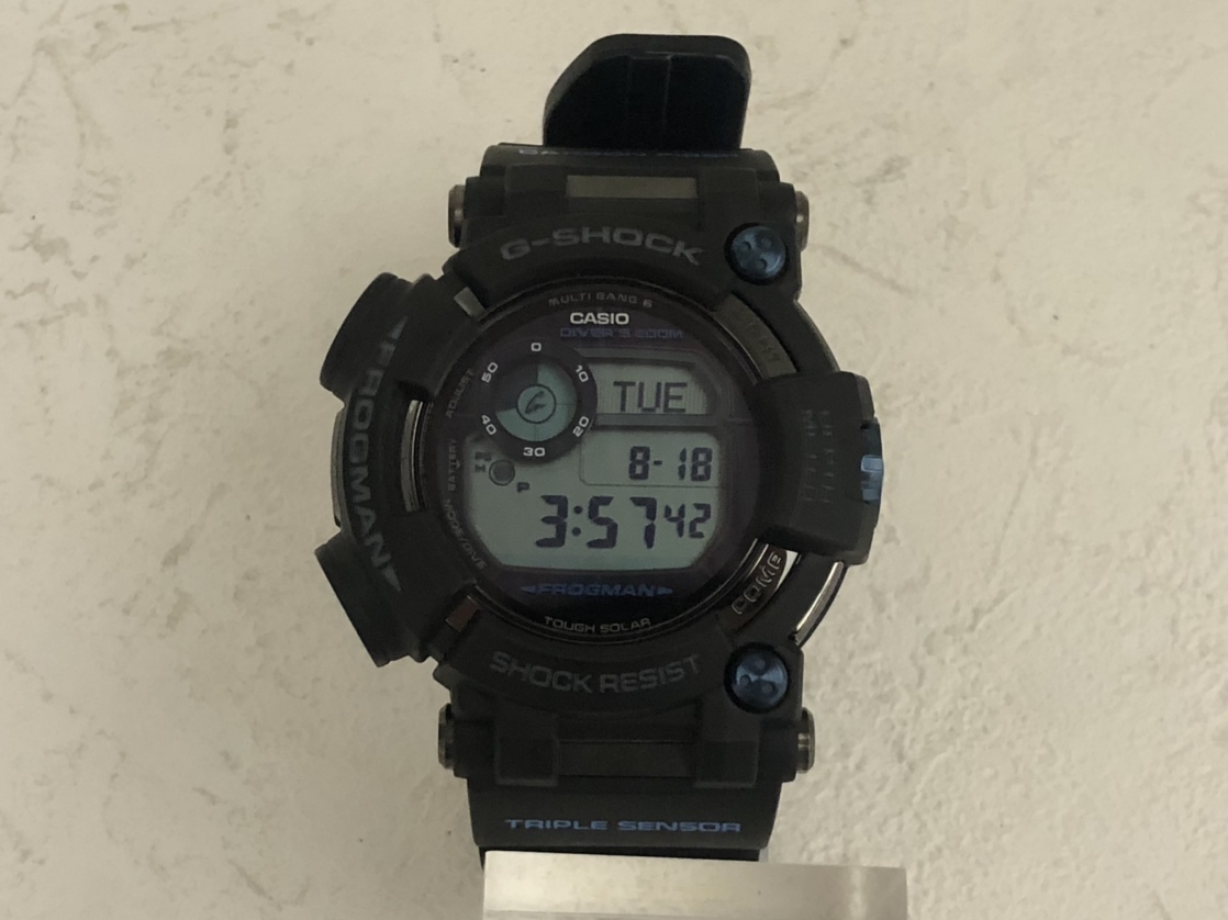 ジーショックのGWF-D1000B-1JF FROGMAN ブルー タフソーラー時計の買取実績です。