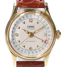 オリスの7405 ポインターデイト バックスケルトン 自動巻き時計を買取させていただきました。エコスタイル宅配買取センター状態は中古美品