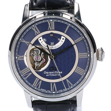 オリエント RK-HH0002 ネイビー セミスケルトン シースルーバック 自動巻き腕時計 買取実績です。