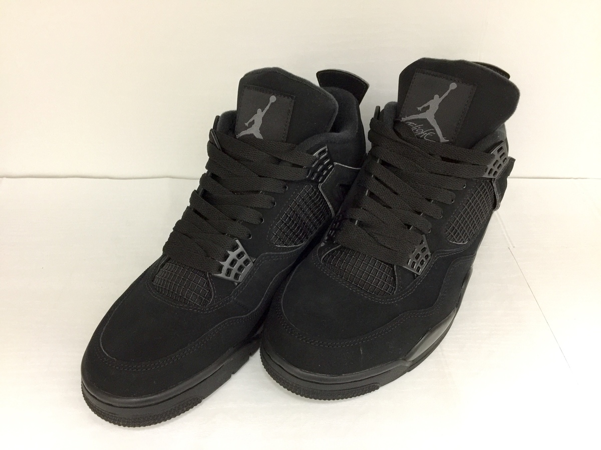 ナイキの19年製 CU1110-010 AIR JORDAN 4 RETRO BLACK CATの買取実績です。